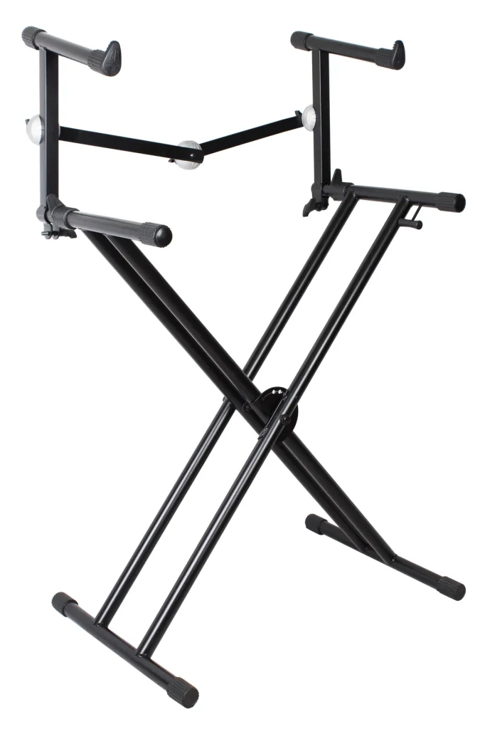 KS033 Two-Tier Single-X Keyboard Stand detail view 4