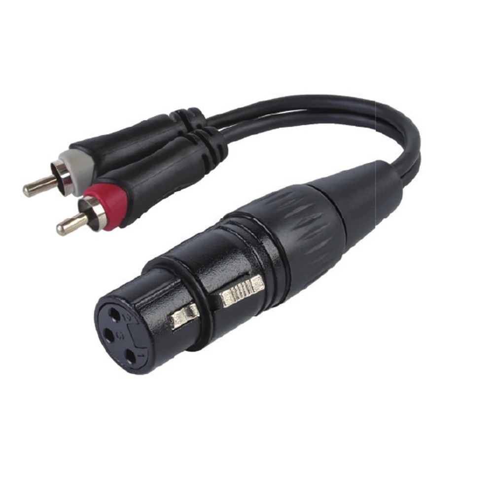 YC003 XLR Female to Dual RCA Y Cable