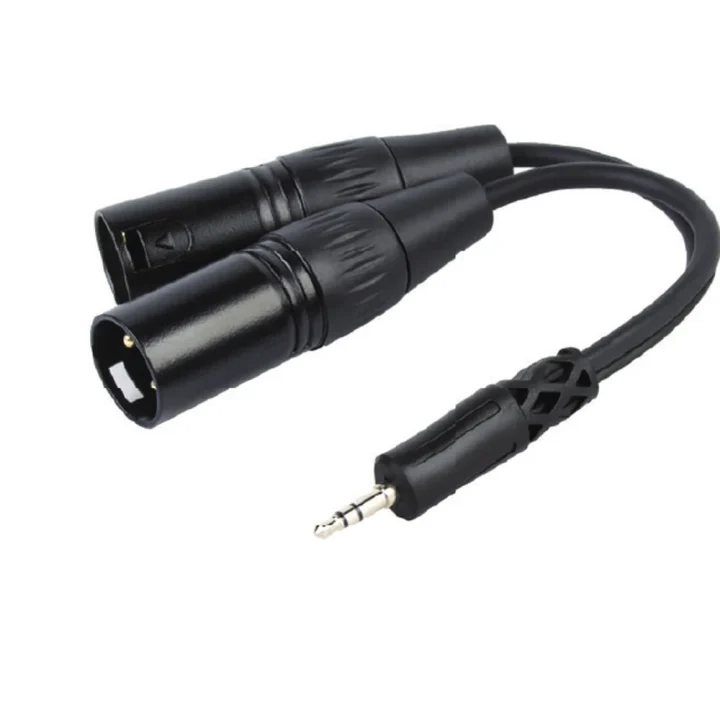 YC006 3.5 mm Stereo to Dual XLR Male Y Cable